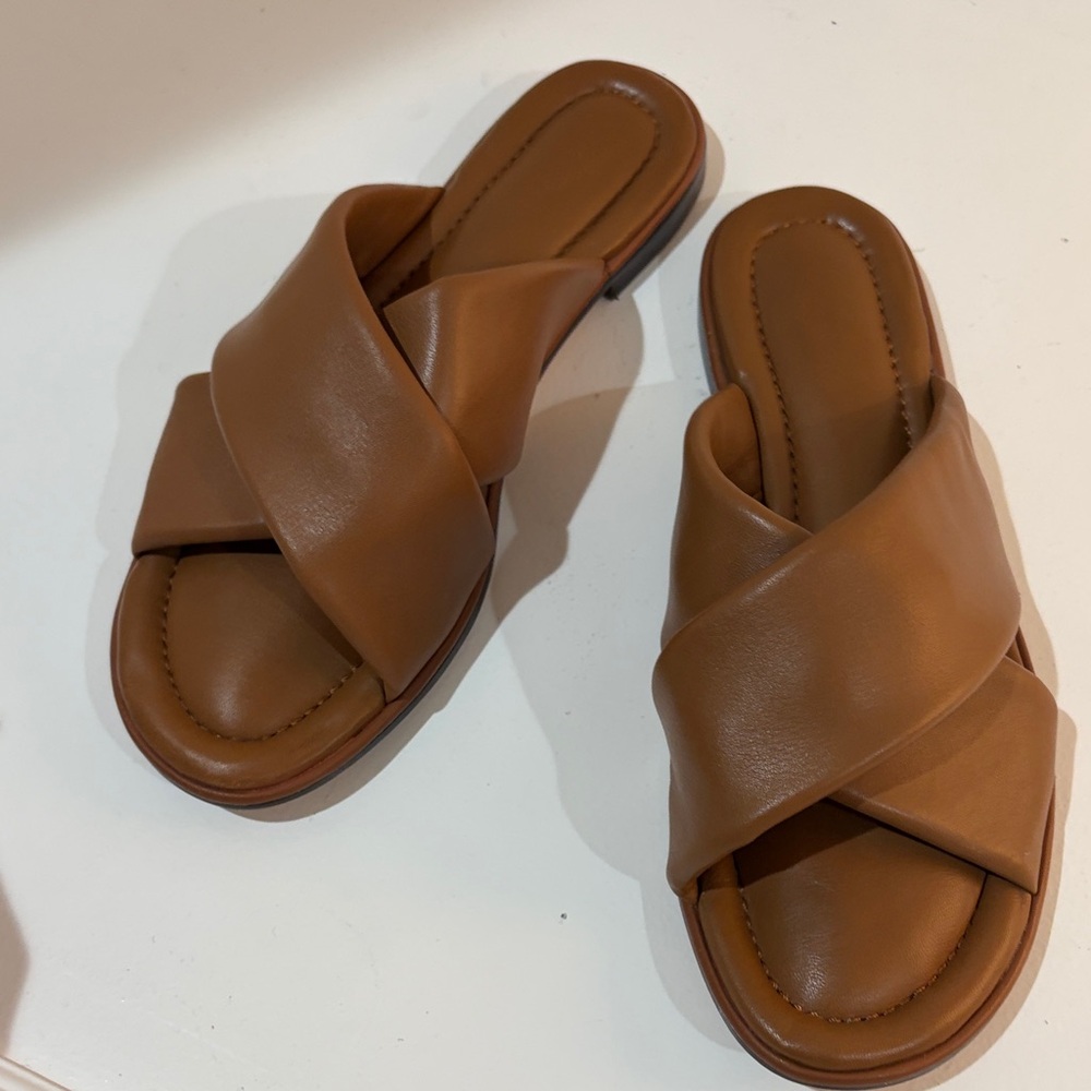 J. Crew Tan Women's Slide Sandals